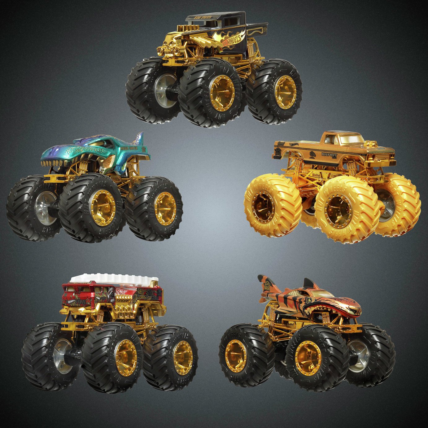 Buy Hot Wheels Monster Truck Trophy Collection Die-Cast Toy Cars
