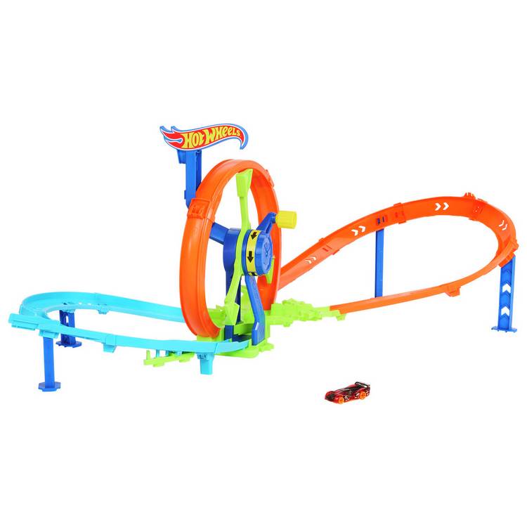 Hot Wheels Action Rapid Launch and Loop Toy Car Track Set 0
