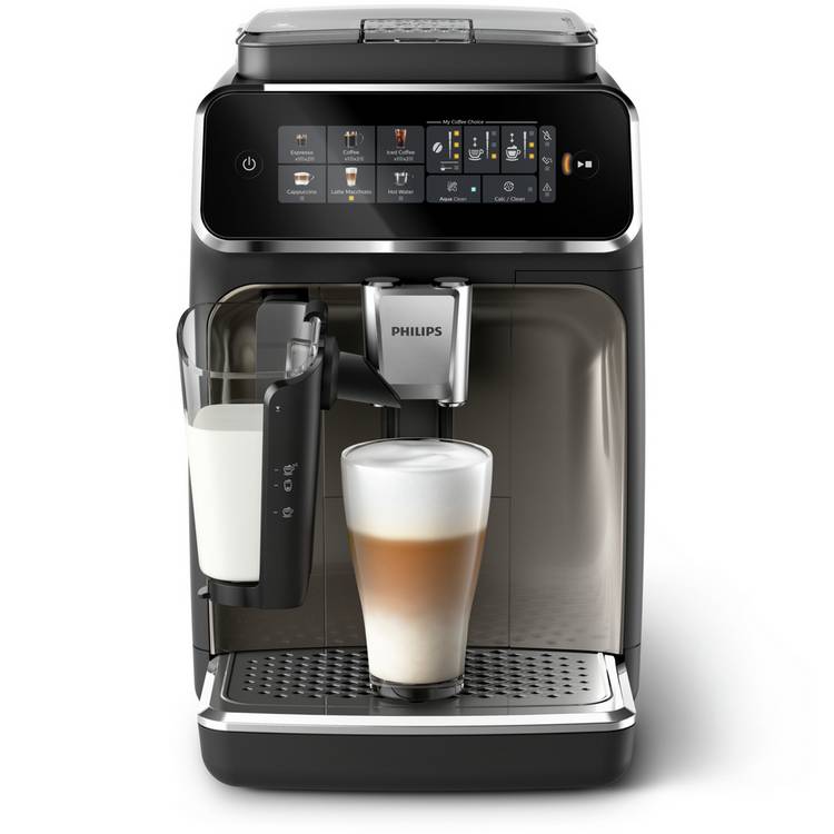 Philips 3300 Series LatteGo Bean to Cup Coffee Machine-Black 0