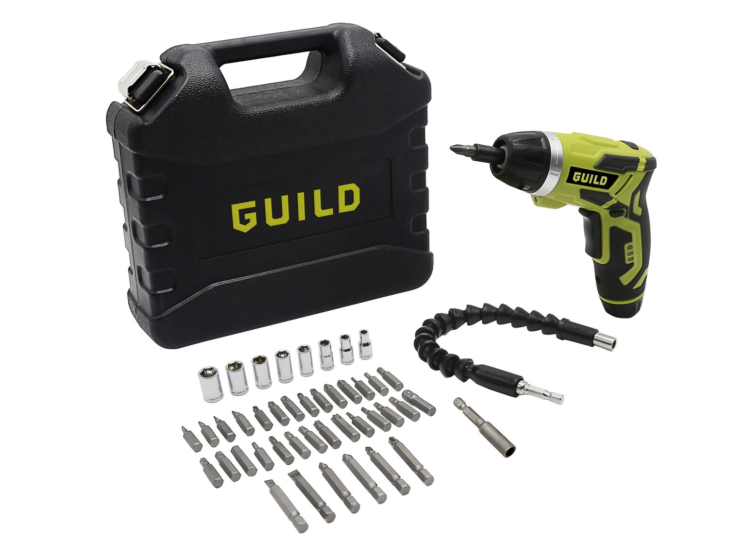 Guild Fast Charge Screwdriver & 45 Piece Accessories - 3.6V