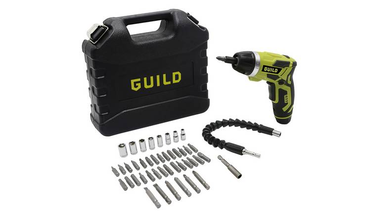 Guild Fast Charge Screwdriver & 45 Piece Accessories - 3.6V