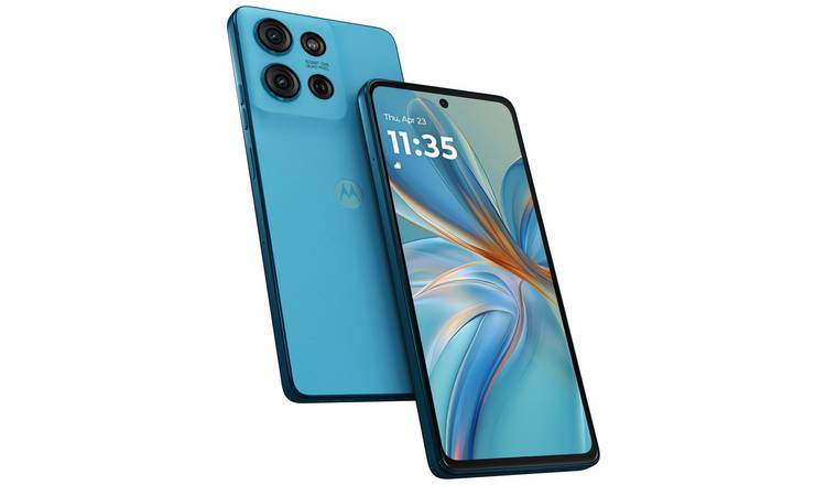 SIM Free Motorola G75 5G 256GB AI Mobile Phone - Aqua Blue