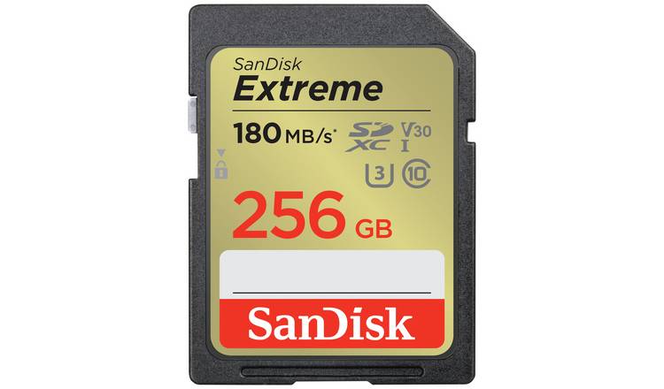 SanDisk Extreme 180MBs SDXC Memory Card - 256GB