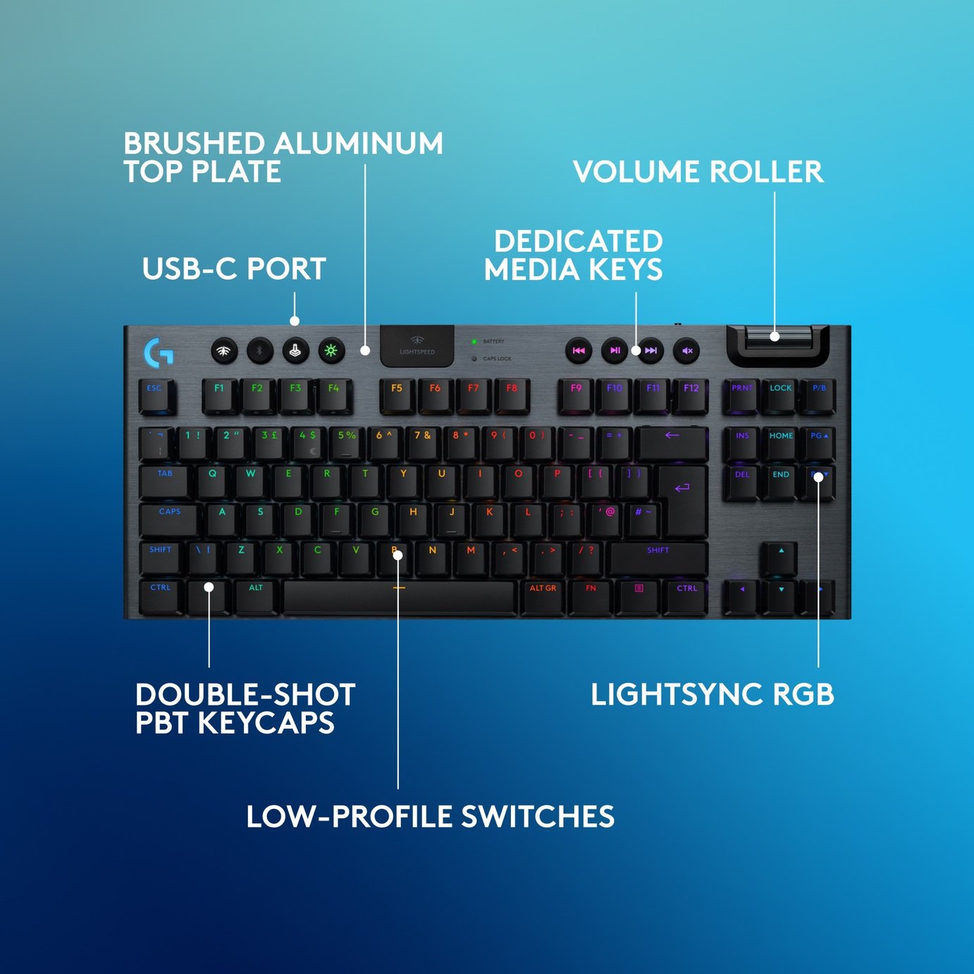 Buy Logitech G915 X Lightspeed TKL Wireless Keyboard - Black | PC