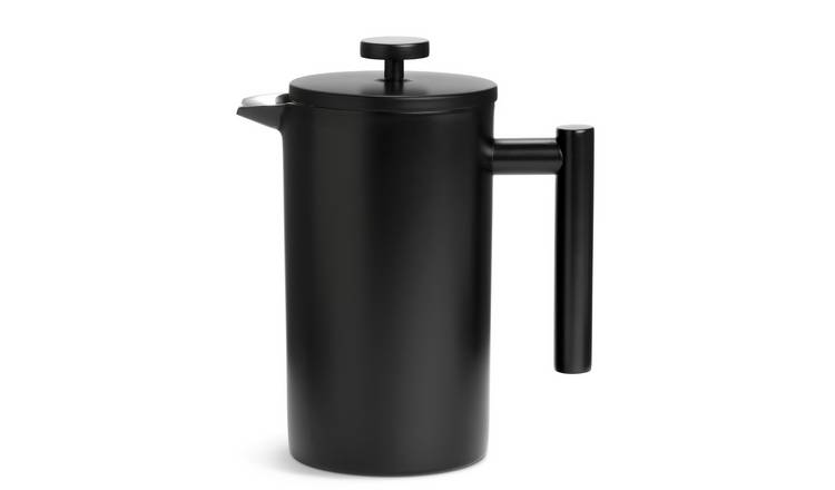 Habitat Double Walled 8 Cup 1000ml Cafetiere - Black