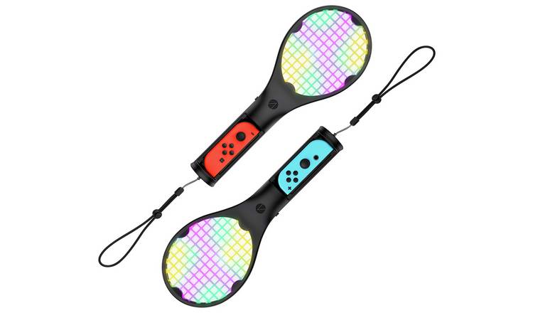 Buy STEALTH Joy-Con Light Up Tennis Rackets For Switch Twin Pack