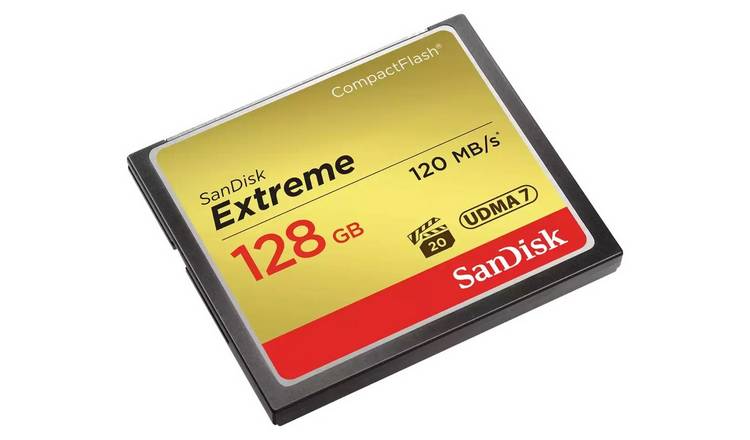 SanDisk Extreme 120MBs CompactFlash Memory Card - 128GB