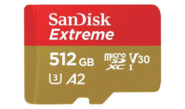 SanDisk Extreme MicroSDXC Memory Card & SD Adapter - 512GB