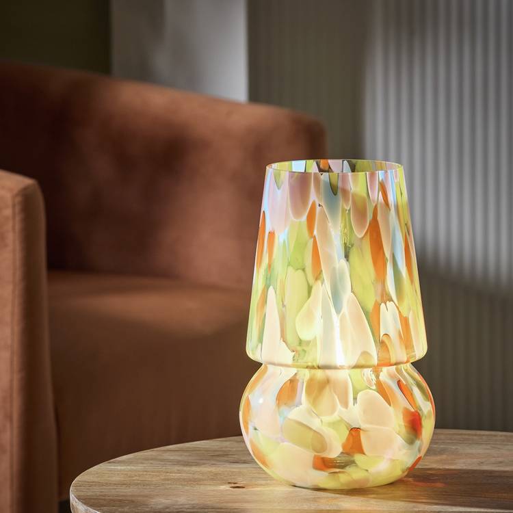 Habitat Rahnn Confetti Glass Table Lamp - Pastel 0