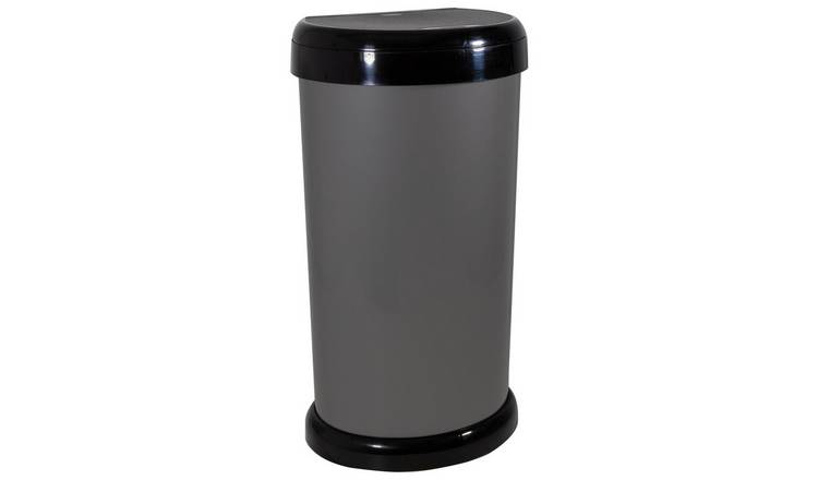 Moda 42 Litre Touch Top Bin - Grey