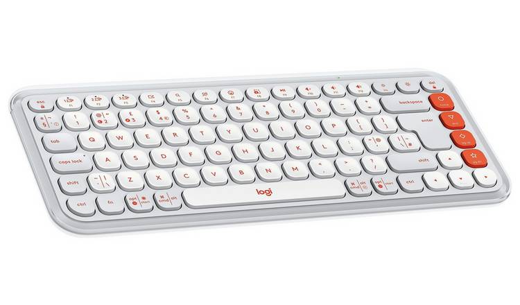 Logitech POP Icon Keys Wireless Keyboard - Off White