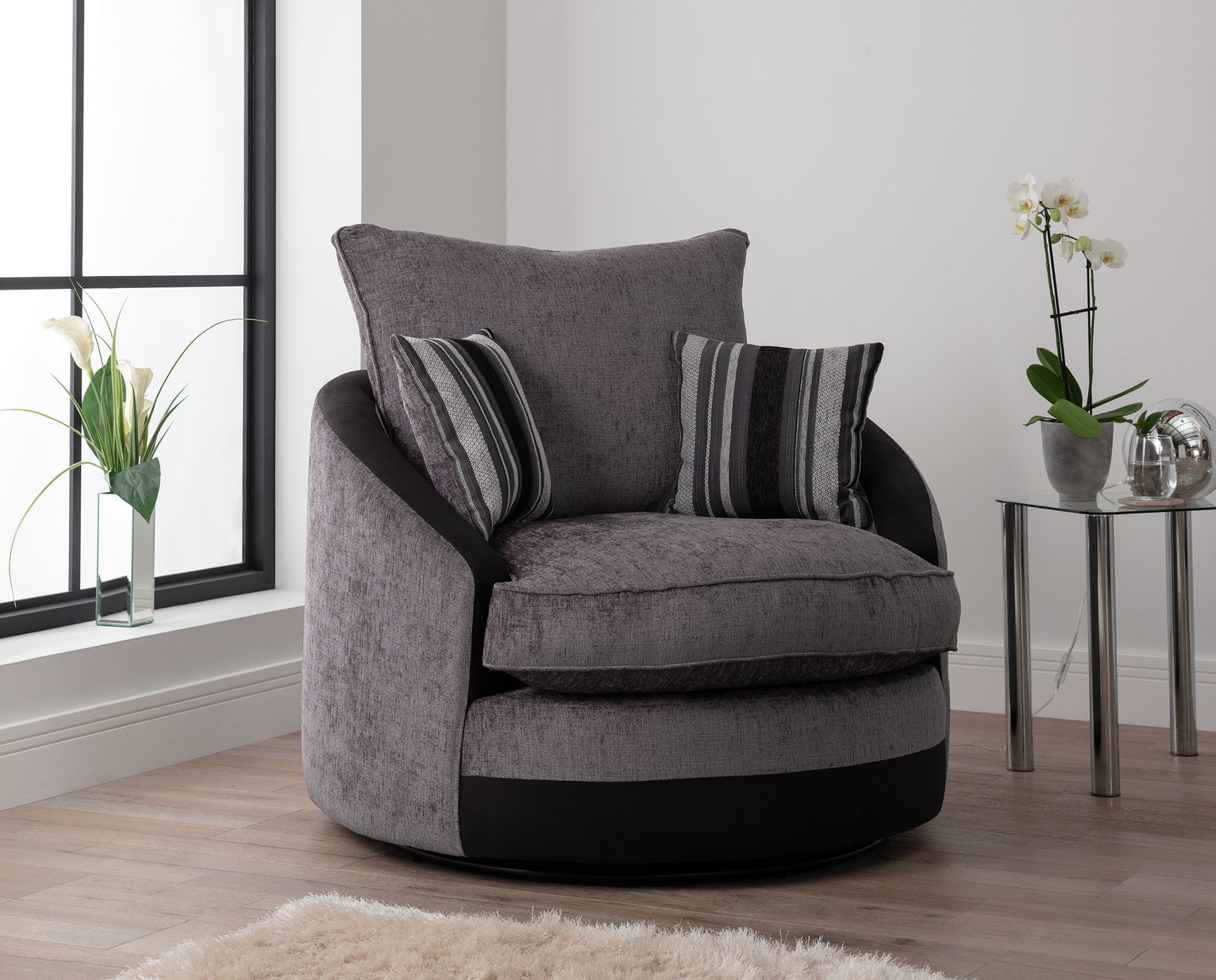 Argos Home Illusion Fabric Swivel Chair Review