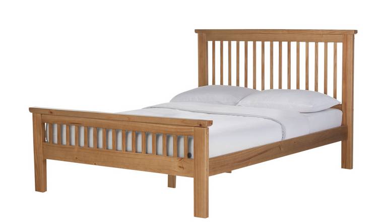 Two tone deals wooden bed frame