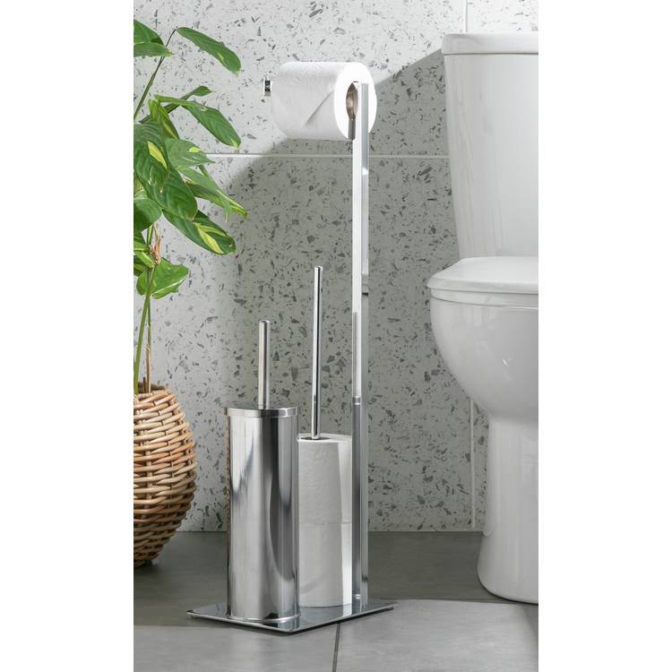 Habitat 3-in-1 Toilet Roll Holder - Chrome 0