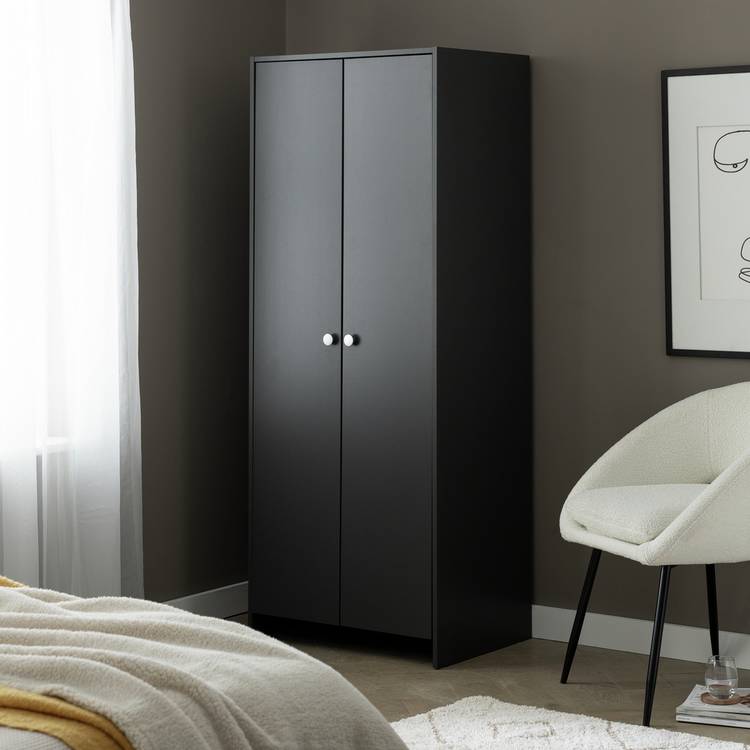 Argos Home Seville 2 Door Wardrobe - Anthracite 0
