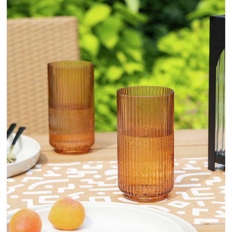 Habitat Amber Picnic Hi Ball Glasses – set of 4 0