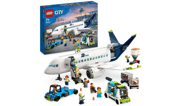 LEGO City Passenger Aeroplane Toy & 4 Airport Vehicles 60367