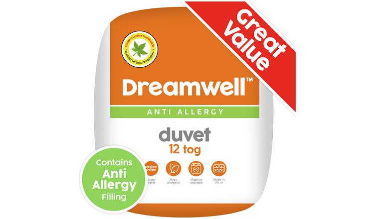 Dreamwell Anti Allergy 12 Tog Duvet - Kingsize