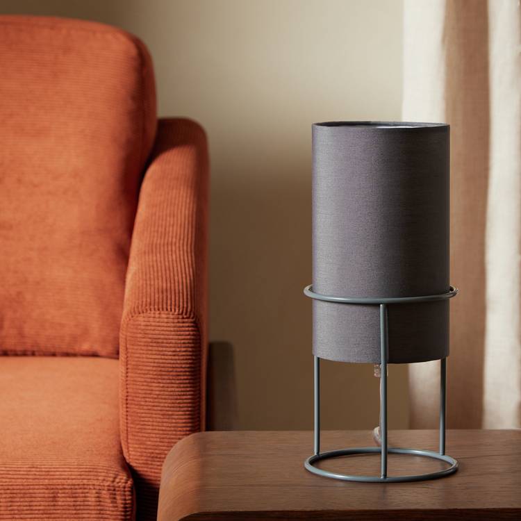 Argos Home Column Table Lamp - Grey 0