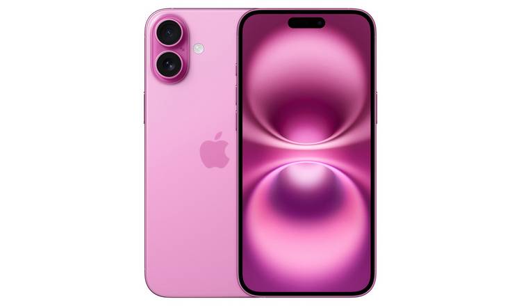 SIM Free iPhone 16 Plus 5G 128GB AI Mobile Phone - Pink