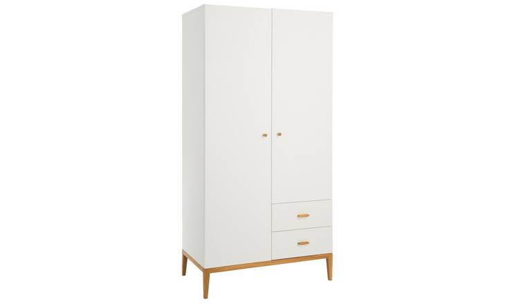 Buy Habitat Tatsuma 2 Door 2 Drawer Wardrobe White