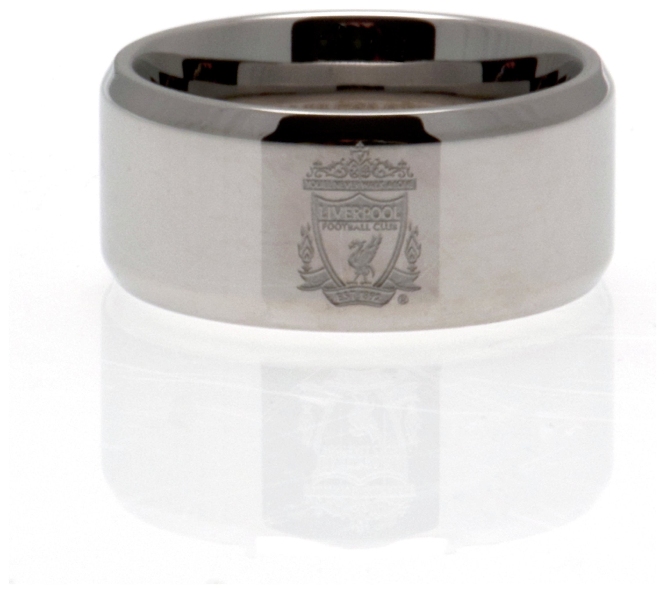 Stainless Steel Liverpool Ring - Size R.