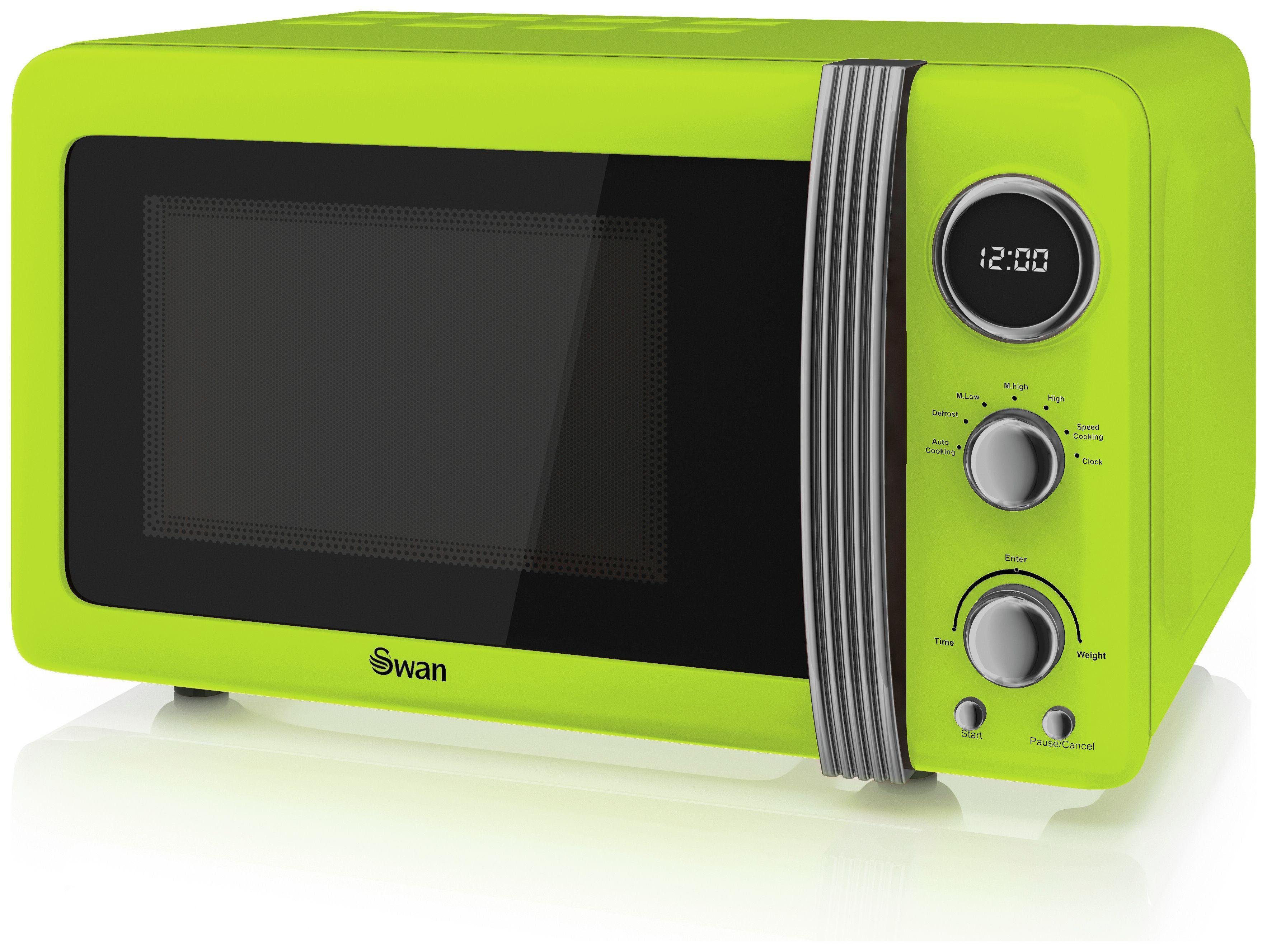 Swan 800W Standard Microwave SM22030 - Lime