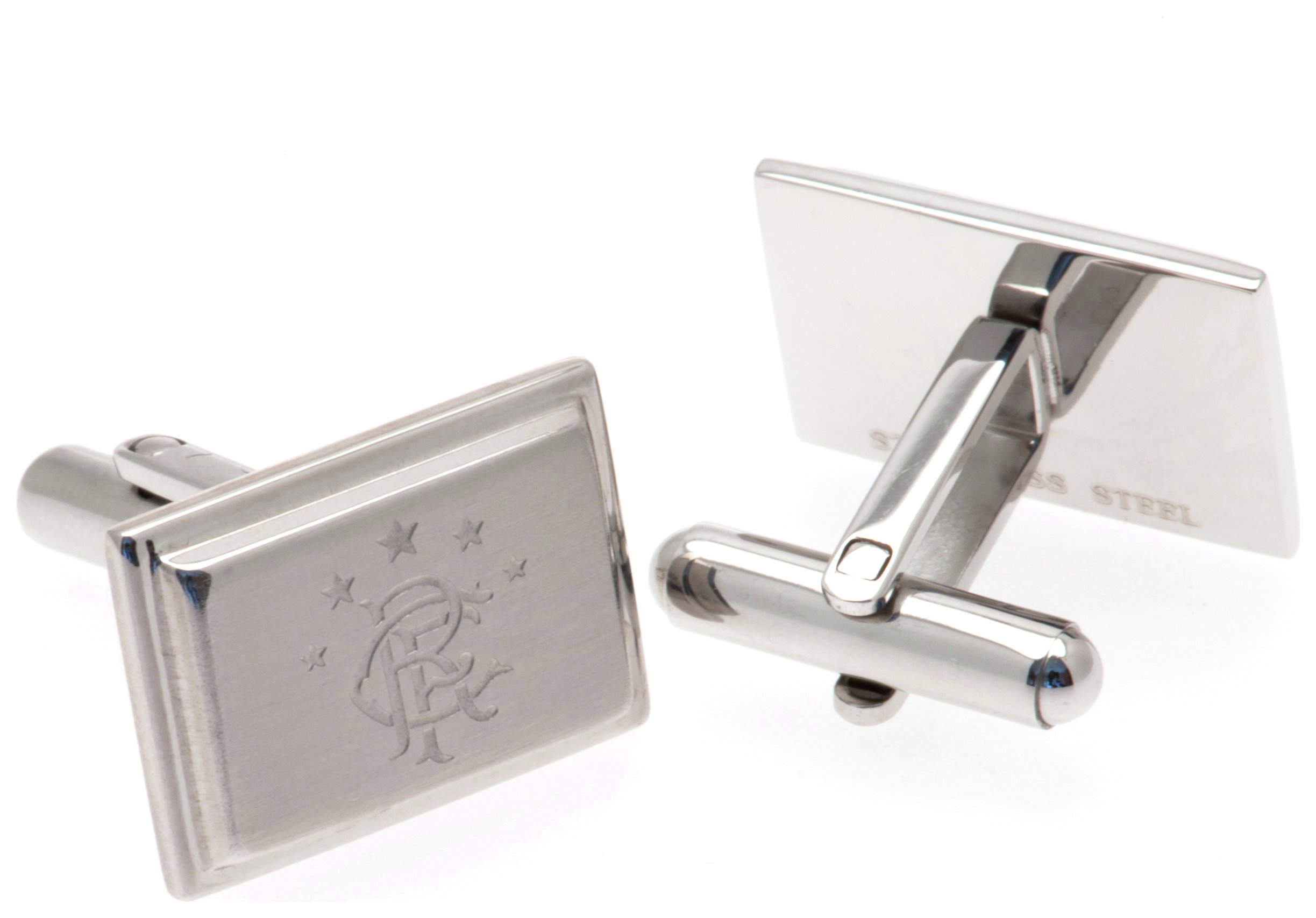 Stainless Steel Rangers Crest Cufflinks.