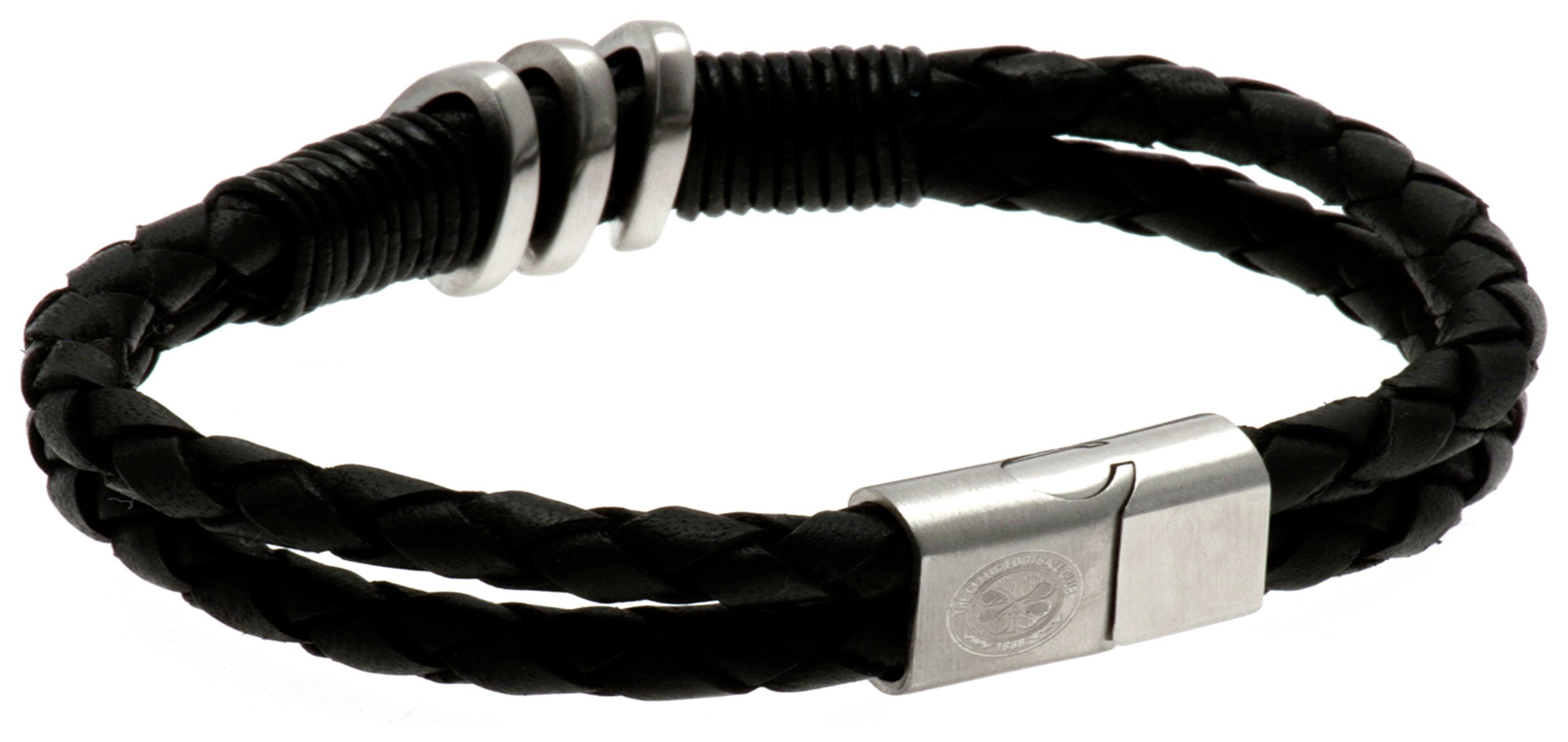 Stainless Steel and Leather Celtic Bracelet. review