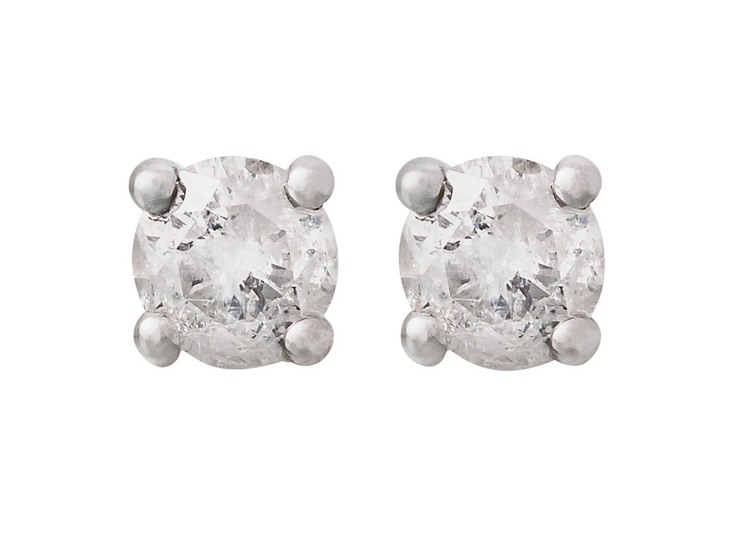 Revere 9ct White Gold 0.25ct tw Diamond Solitaire Earrings Review