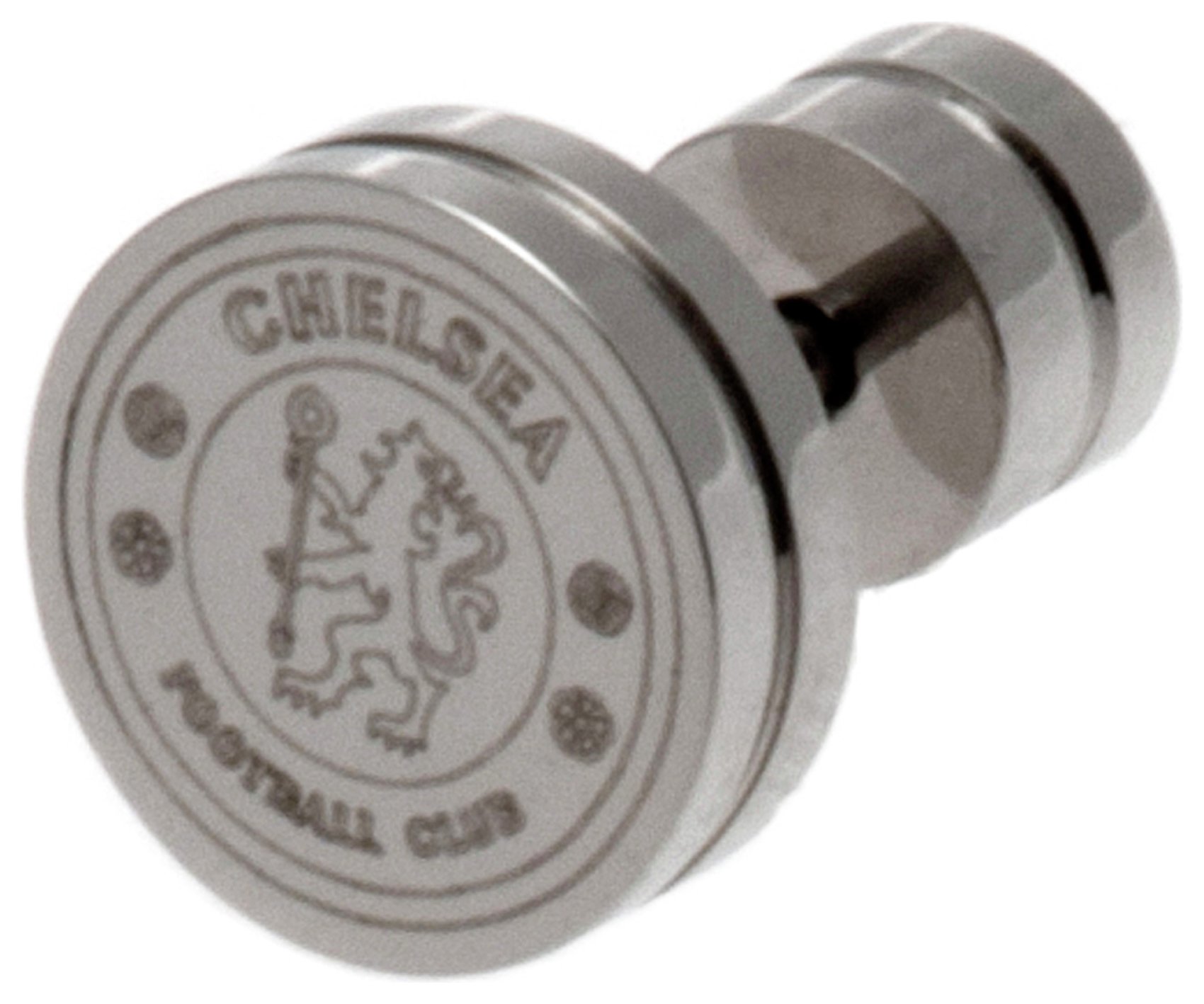 Stainless Steel Chelsea Crest Stud Earring.