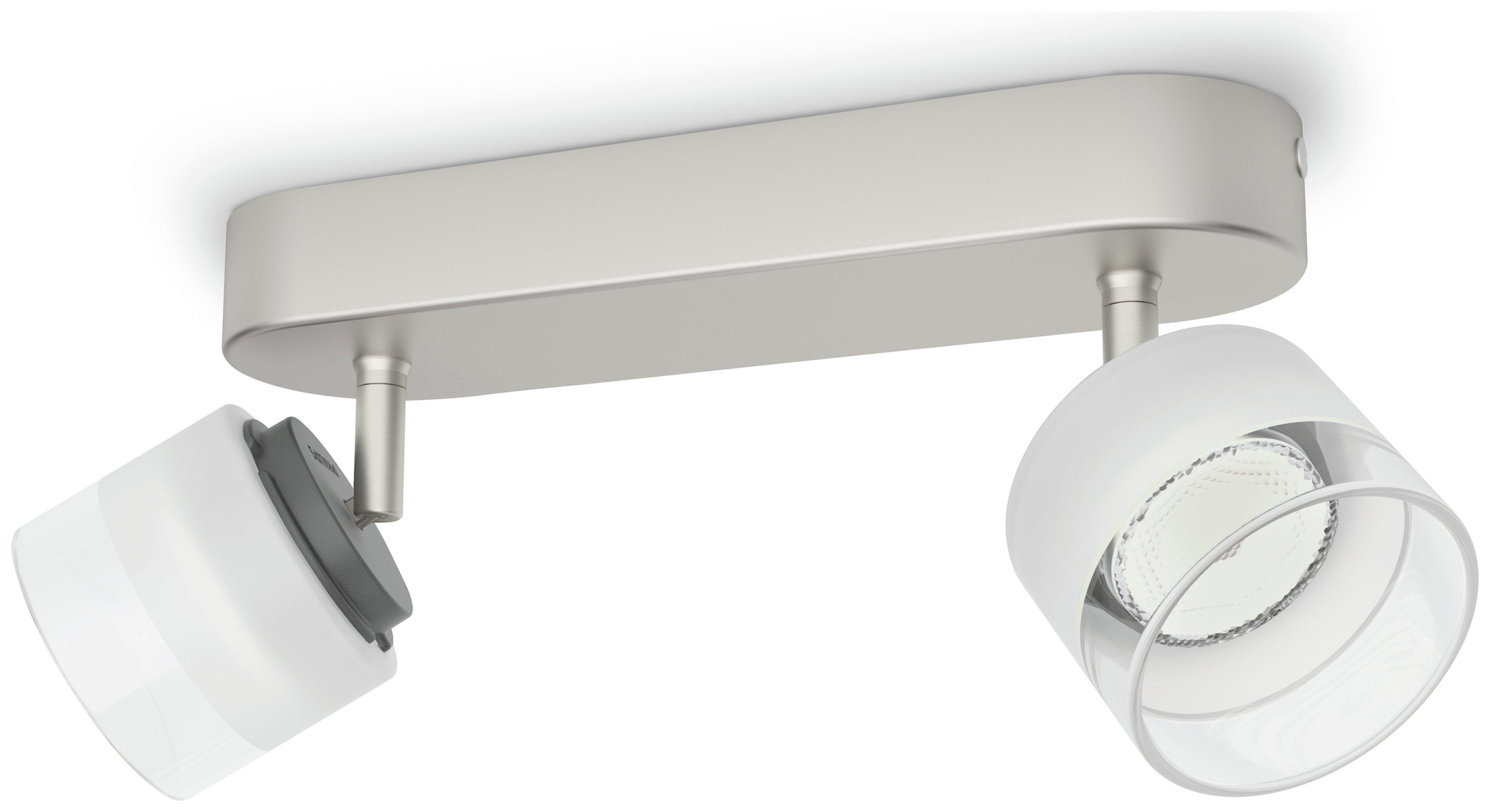 Philips myLiving Fremont 2 Light Ceiling Bar - Nickel