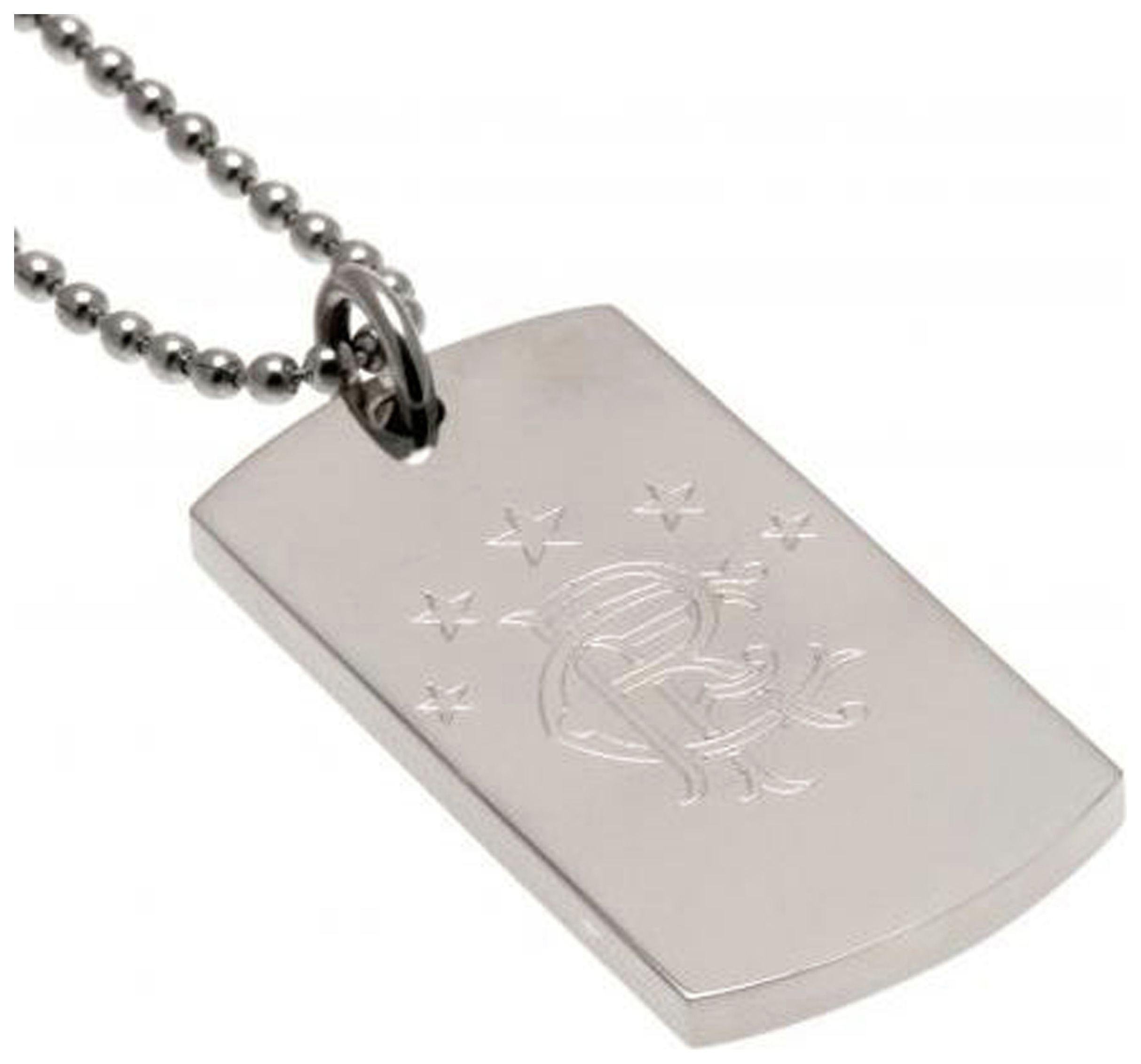 Stainless Steel Rangers Dogtag and Chain.