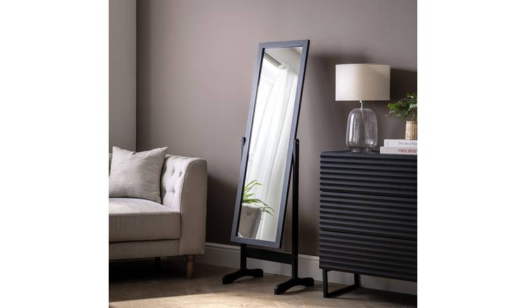 Black deals cheval mirror