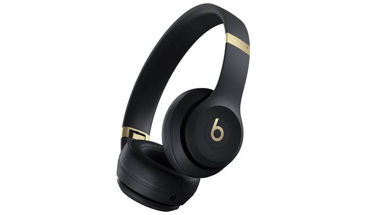 Beats Solo 4 On-Ear True Wireless Headphones - Black & Gold