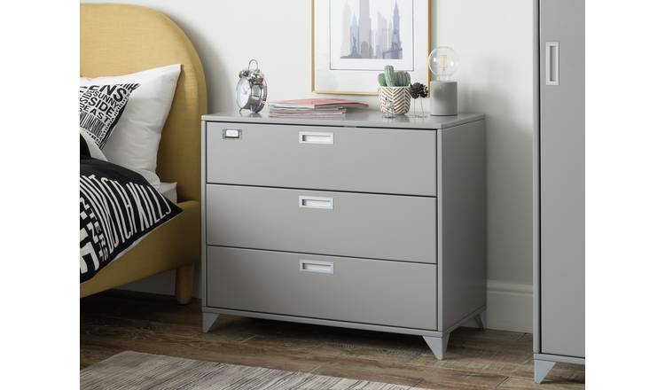 Buy Argos Home Loft Locker 3 Drawer Chest Grey Kids Chest Of