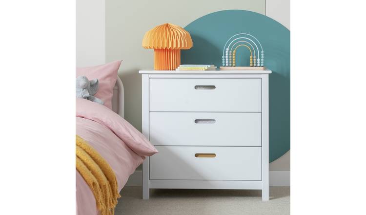 Habitat Kids Ronnie 3 Drawer Chest - White