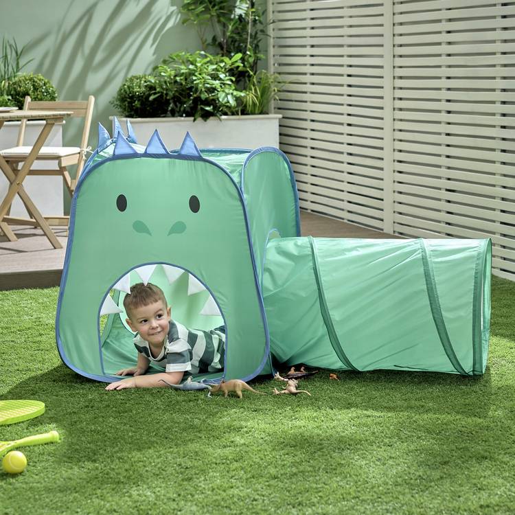 Chad Valley Dinosaur Play Tent and Tunnel 0