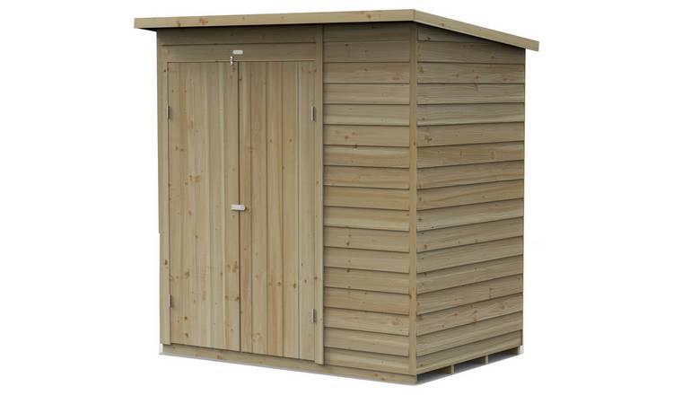 Forest 4Life Overlap Windowless Pent Shed - 6 x 4ft