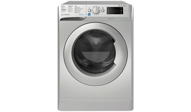 Indesit BDE96436SVUK 9/6KG 1400 Spin Washer Dryer - Silver