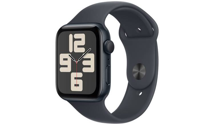 Apple Watch SE 2024 GPS 44mm Midnight Sport Band - M/L