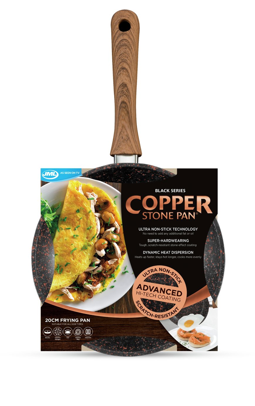 JML 20cm Non Stick Copper Stone Frying Pan