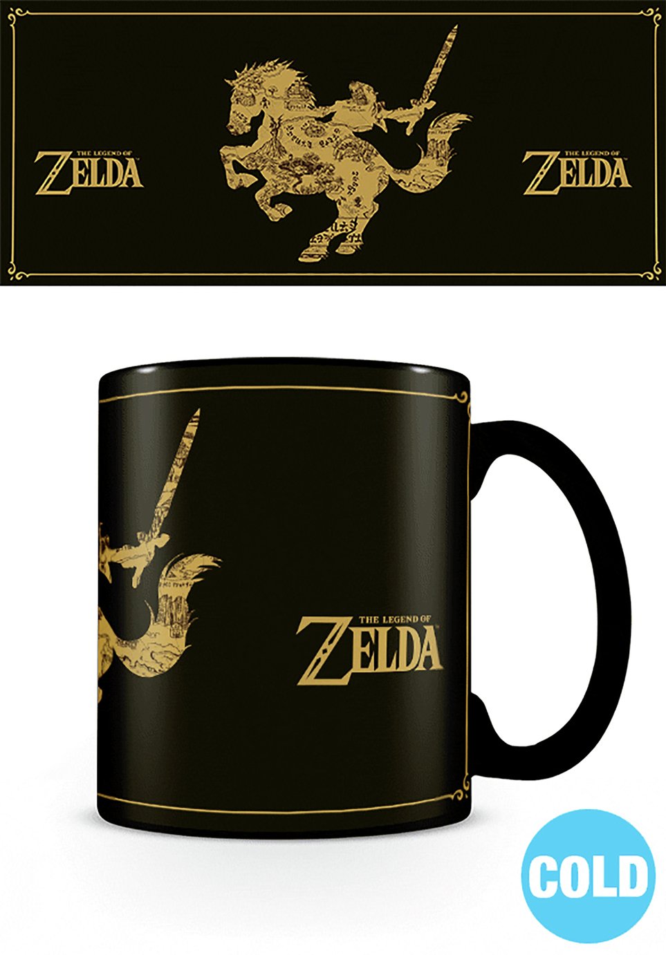 Legend of Zelda Map Heat Change Mug