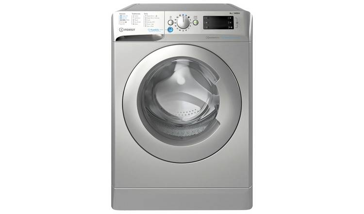 Indesit BWE81496XSVUK 8KG 1400 Spin Washing Machine - Silver