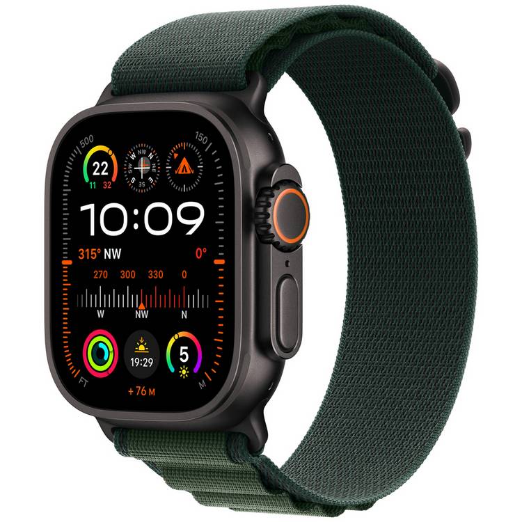 Apple Watch Ultra 2 2024 49mm Dark Green Alpine Loop Medium 0