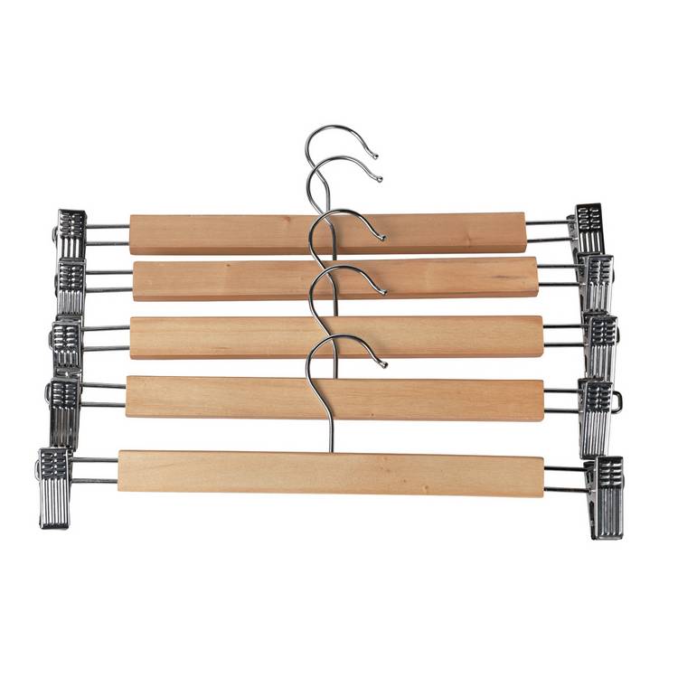 Argos Home Set of 10 Clip Trouser Hangers  0
