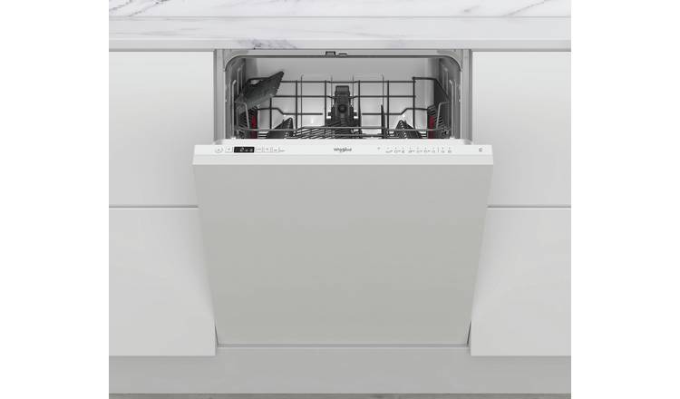 Whirlpool W2I HD526 UK Full Size Integrated Dishwasher-White