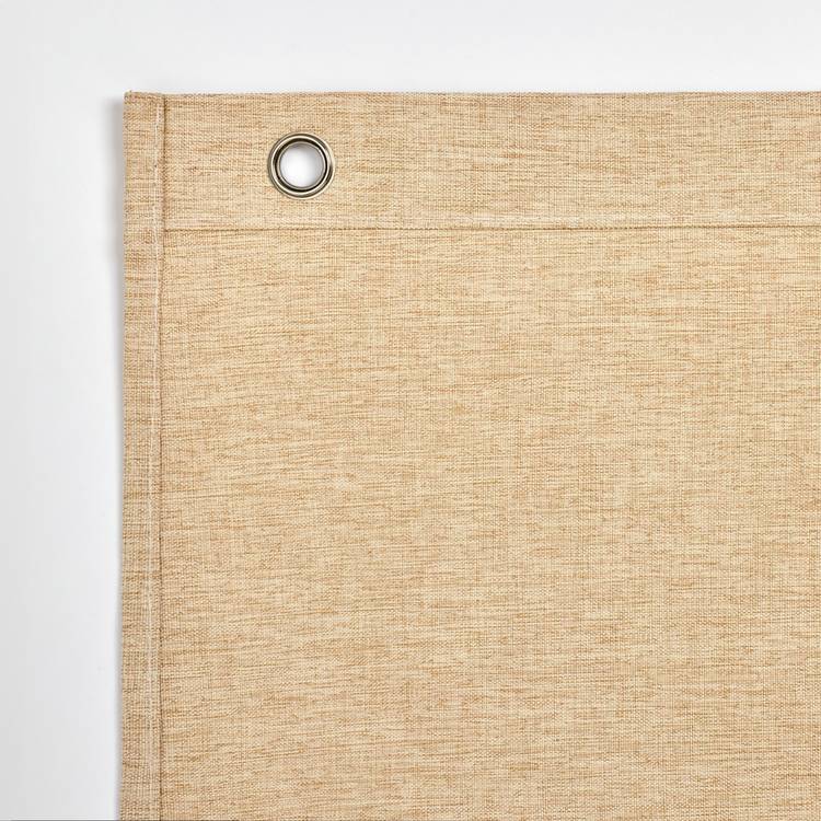 Argos Home Linen Effect Anti Bacterial Shower Curtain- Beige 0