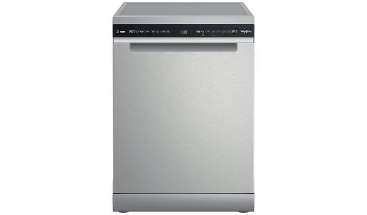 Whirlpool W7FHS51AXUK Full Size Dishwasher - Stainless Steel