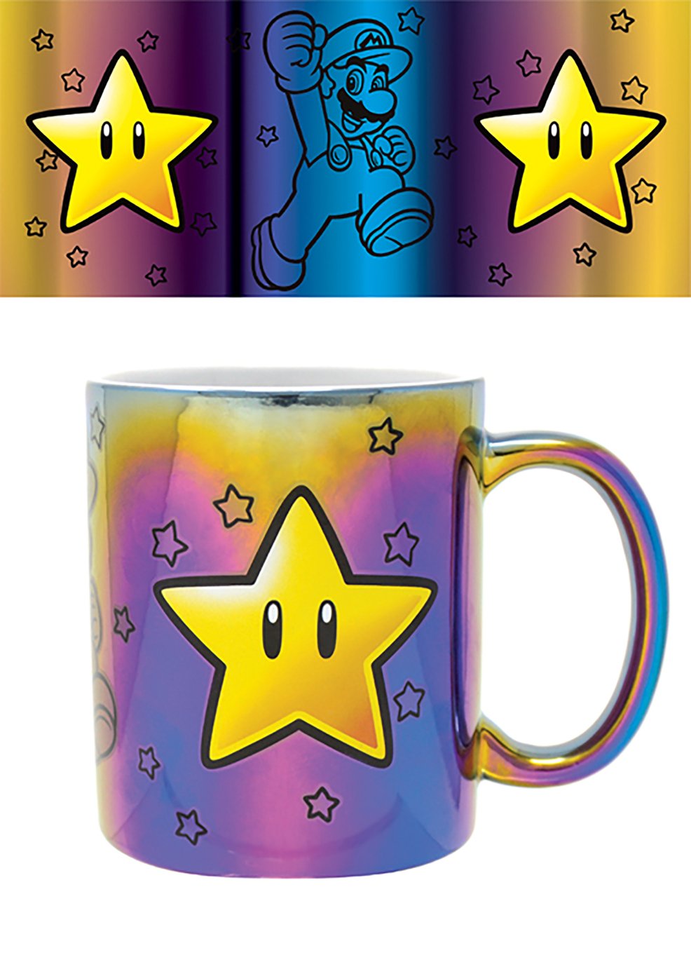 Super Mario Star Power Metallic Mug